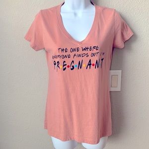 Women’s Pink/Blush The One Where…. Pregnant T-Shirt